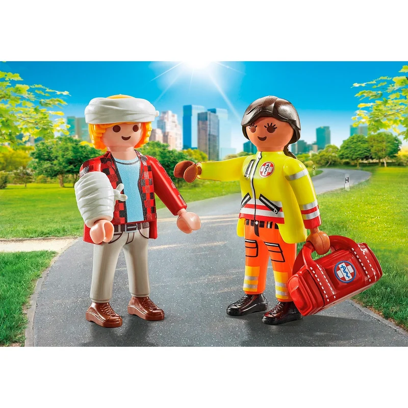 Playmobil® Duo Pack 71506 - Sanitäterin mit Patient