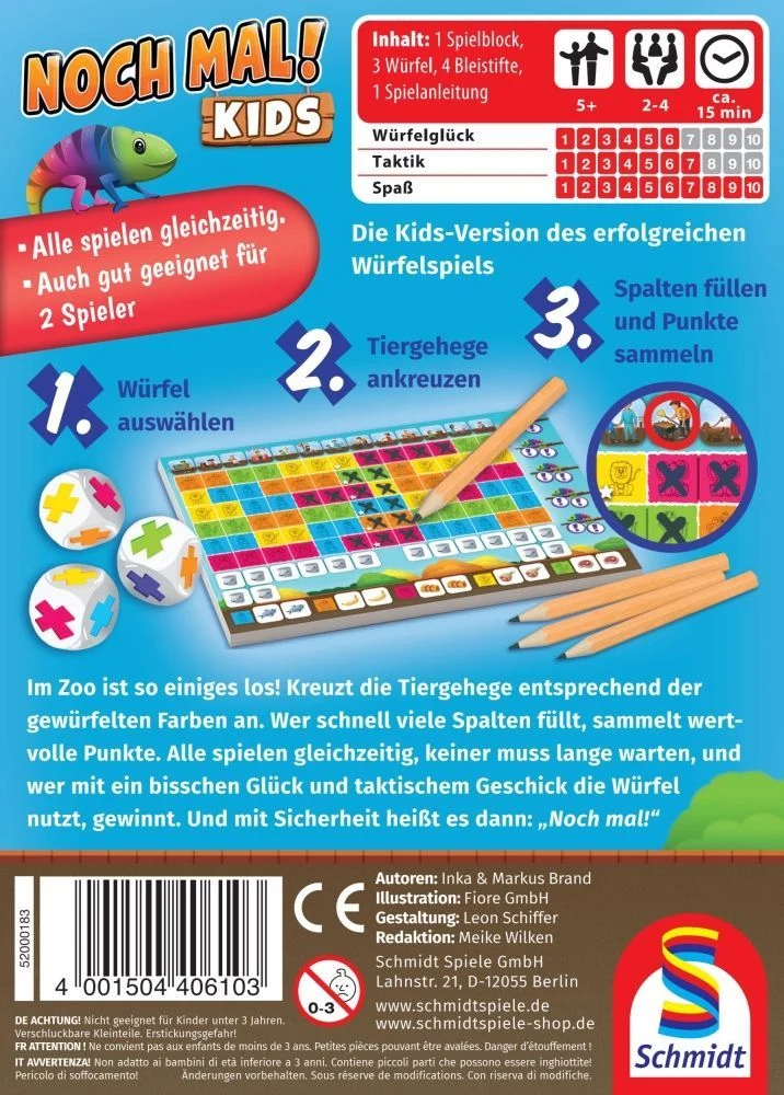 Noch mal! Kids, Würfelspiel