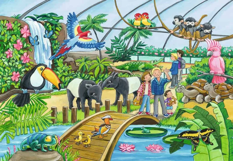 Willkommen im Zoo Kinderpuzzle – Ravensburger 2x24 Teile