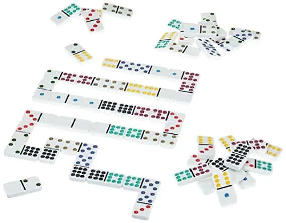 Domino mit extra großen Spielsteinen, Classic Line, Familienspiel