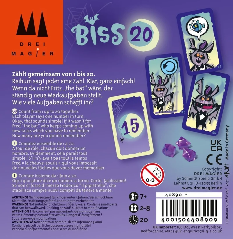 Drei Magier: BISS 20, Kartenspiel