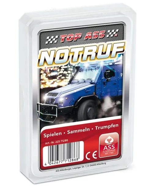 Kartenspiel - Top Ass - Notruf Quartett