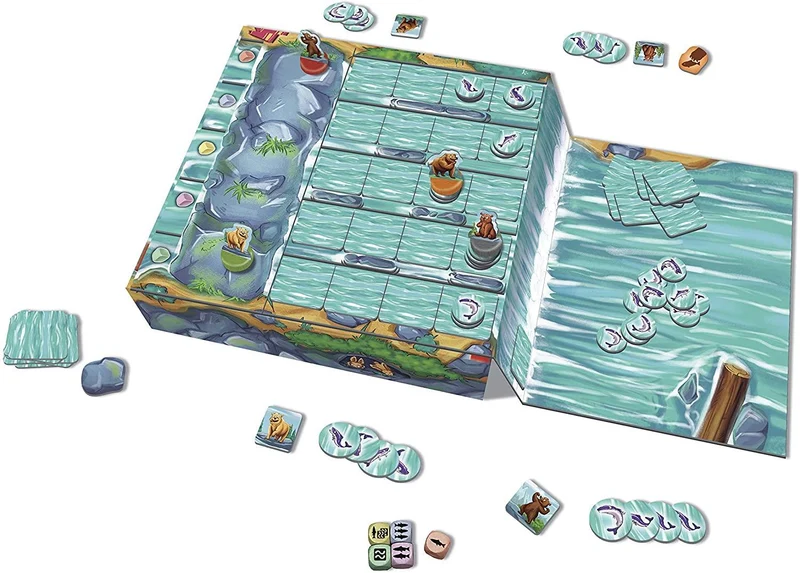 Grizzly Familienspiel – Turbulentes Brettspiel mit Lachsjagd
