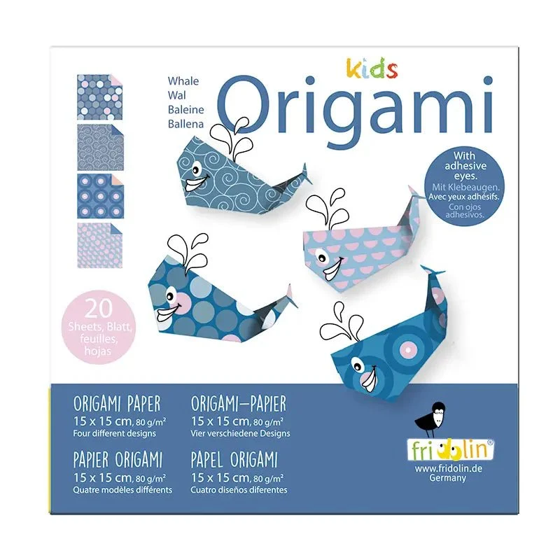 Kids Origami - Wal 15x15 cm