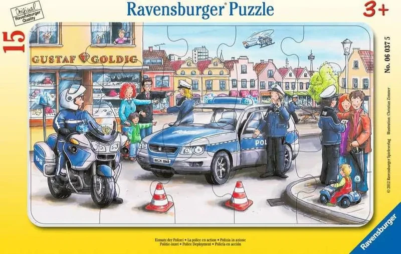 Einsatz der Polizei – Ravensburger Rahmenpuzzle 15 Teile