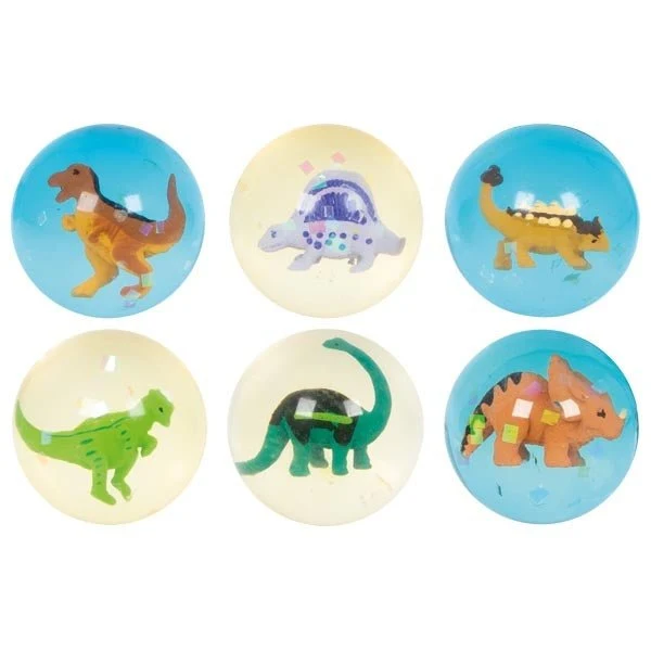 Goki Flummi mit 3D Dinosauriereinschluss aus Kunststoff
