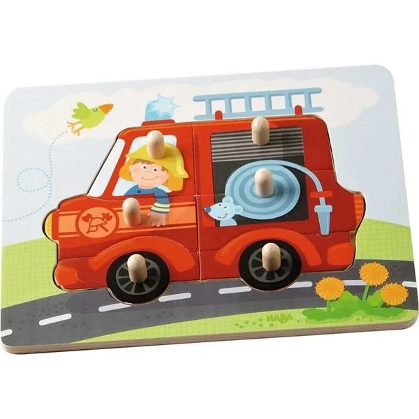 HABA - Greifpuzzle Feuerwehr, 6 Teile