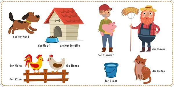 Mein kunterbuntes Wörterbuch - Bauernhof