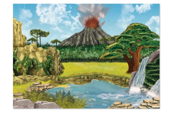 Haftspiel groß Dinosaurier