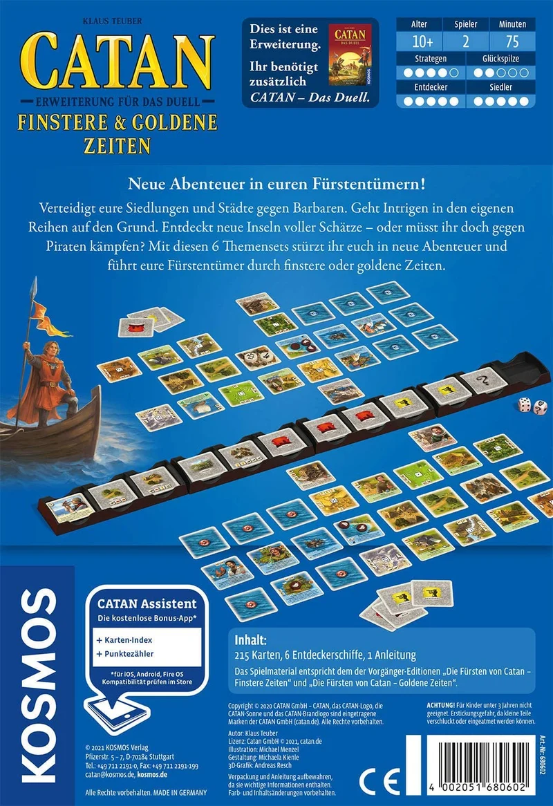 Catan - Erweiterung für das Duell - Finstere & Goldene Zeiten