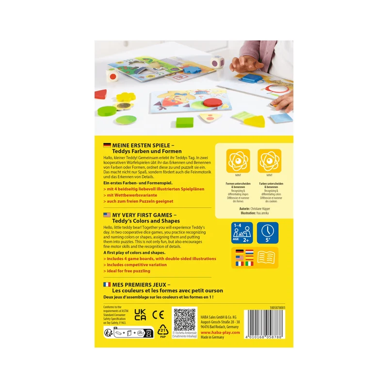 HABA Meine ersten Spiele – Teddys Farben & Formen