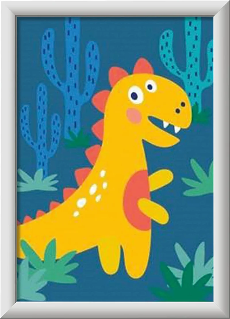 Malen nach Zahlen - Frecher Dinosaurier