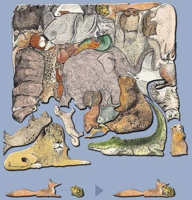 Puzzle 33 Teile - Tierpuzzle von Waechter