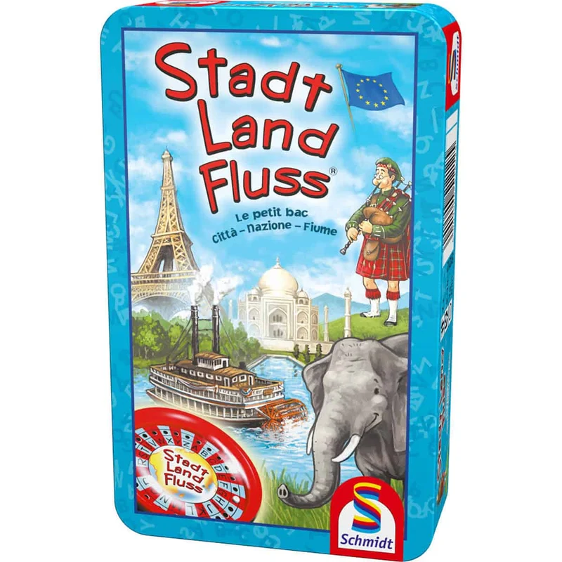 Stadt Land Fluss®, Reisespiel in der Metalldose